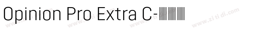 Opinion Pro Extra C字体转换